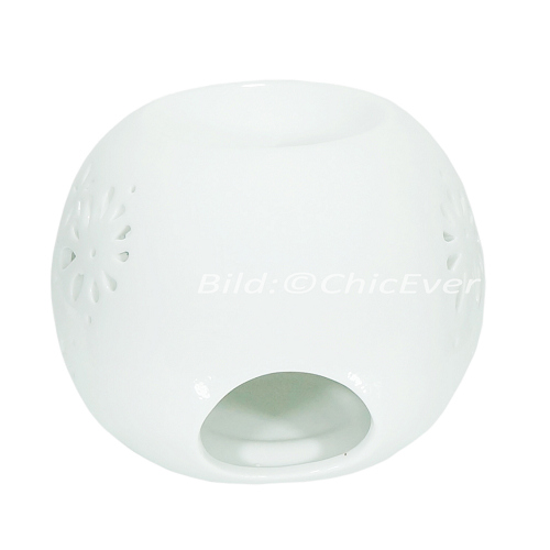 2x Duftlampen Keramik Aromalampen Duftstövchen weiss 4176